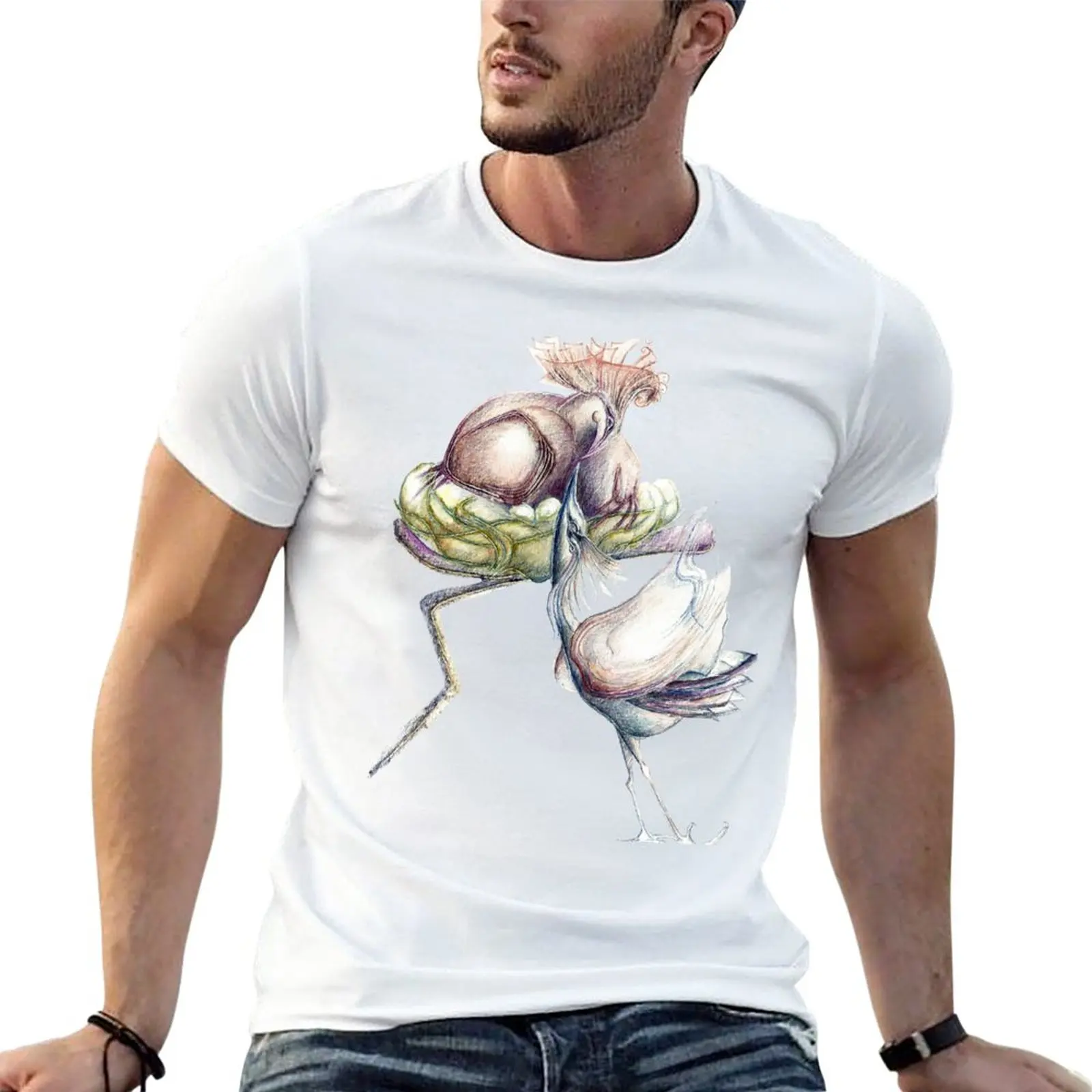 

Love Birds T-Shirt tops summer tops t shirts for men pack