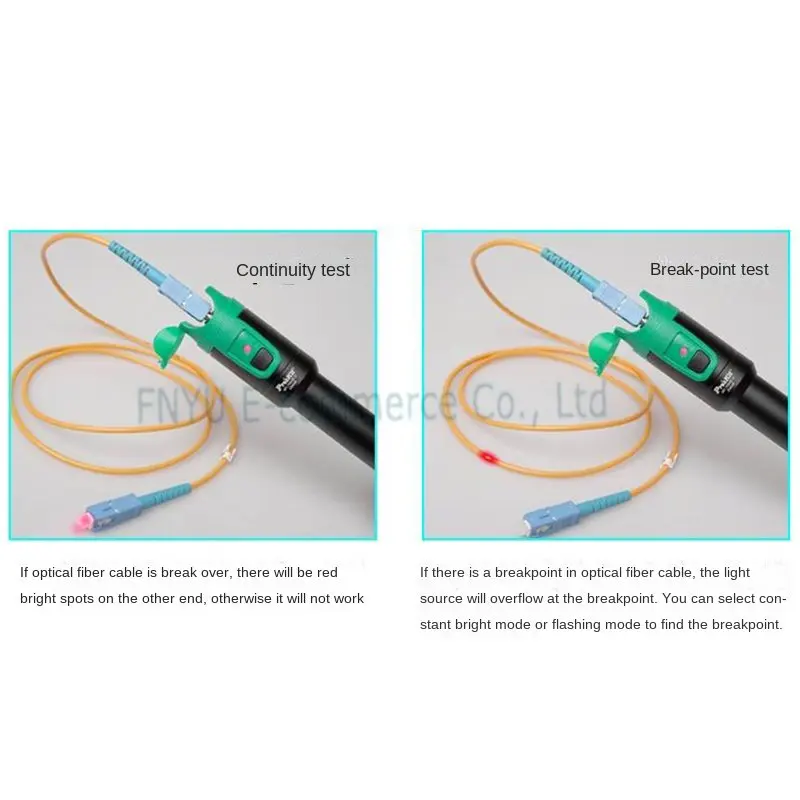 Pro'skit MT-7510E-C Fiber Optic Visual Fault Locator Red Light Pen Fiber Optic Tester 10mW Fault Detector for ST/SC/FC Connector