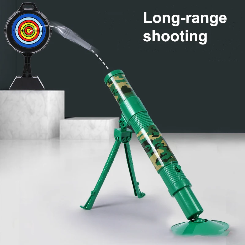 2024 New Simulation Mortar Small Children's Automatic Rocket Launcher Toy with 6 Luminous Shells Toy Gun Set Children's Gift 3