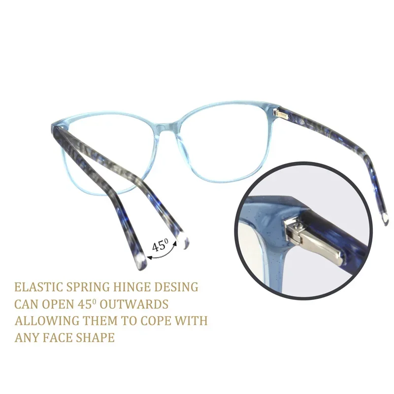 Women Blue Light Progressive Multifocal Reading Glasses Women Luxery Hyperopia Presbyopia Photochromice eyeglasses CUSTOM