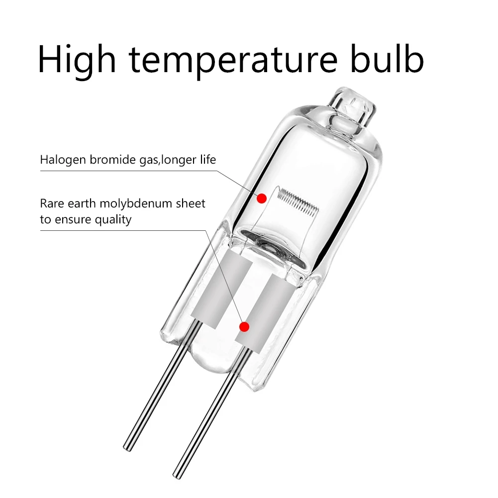 40PCS G4 12V 20W Halogen Lamp G4 12V Bulb Inserted Beads Crystal Lamp Halogen Bulb 20W Bulbs