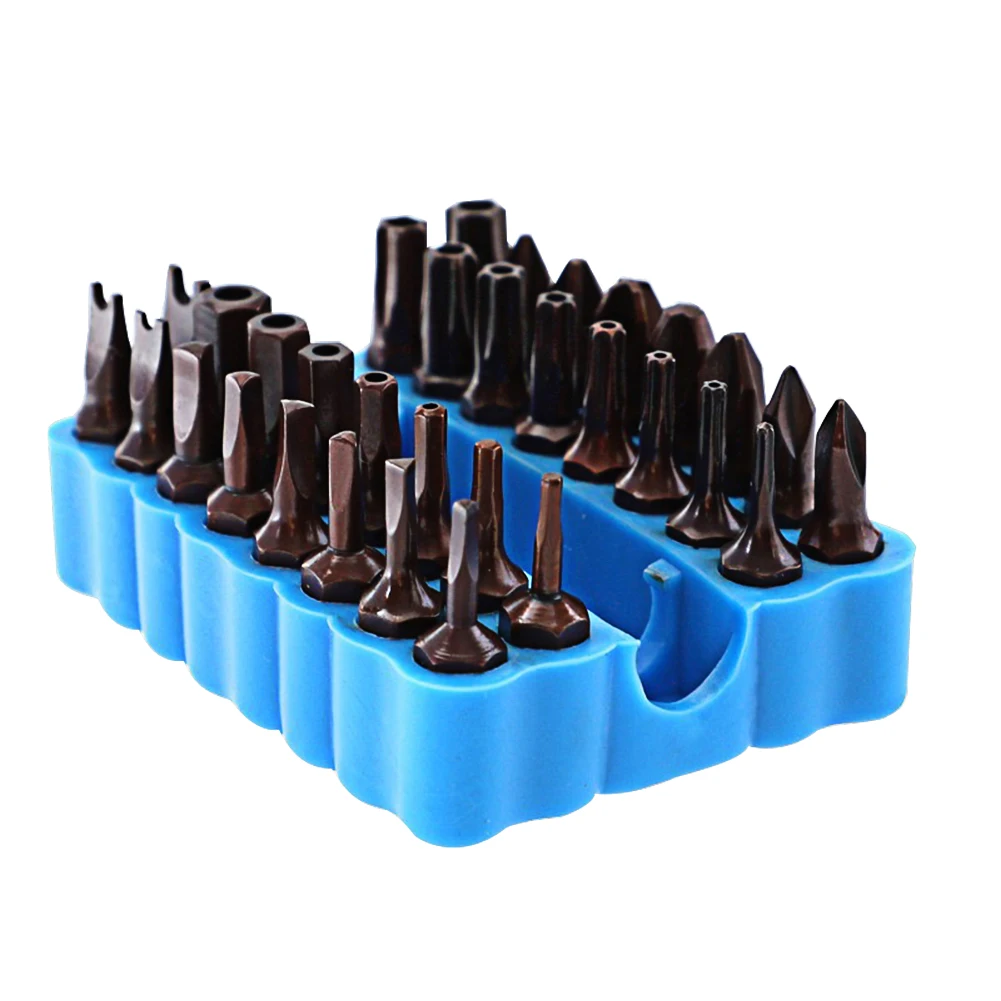 2pcs Multi-functional Hex Shank Screwdriver Bit Holder Organizer Durable Classic Texture Batch Head Storage Drill Bit Organizer