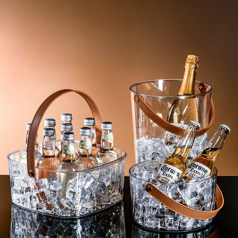 Secchiello Per Ghiaccio In Acciaio Inox 2L Con Coperchio E Pinza – Doppio Isolamento, Portatile Per Festa E Picnic