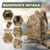 Versatile Tactical Backpack Survival Bag Hunting Travel Backpack GYM For Men Outdoor Hiking Rucksack Climbing Camping Men's Bag 6