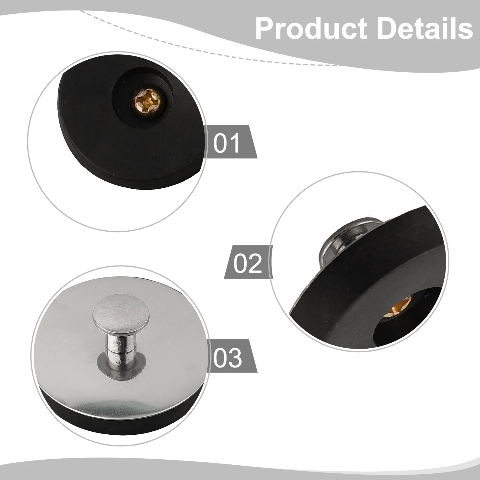 Drain Stopper Bathroom Note Package Content Prevent Clogging Reliable Drain Solution Rubber Bathtub Stopper