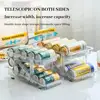 2 Layer Expandable Storage Box Refrigerator Beverage Can Organizer Automatic Rolling Beer Dispenser 3
