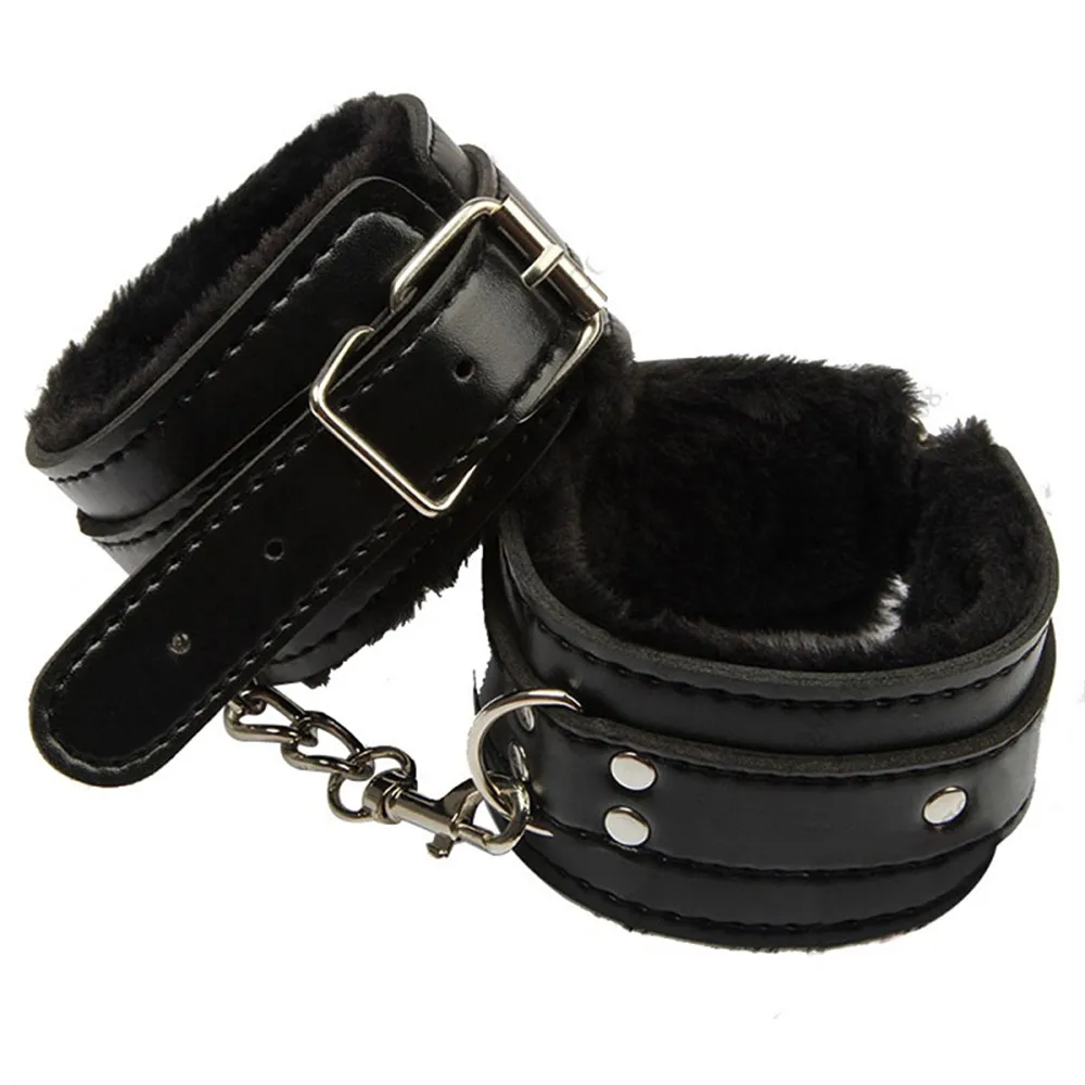 PU Leather Handcuffs and Bondage Whips for Couples