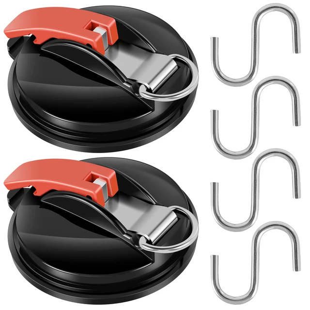 4 Ventose Per Campeggio - Ganci Di Ancoraggio Per Auto, Tende, Bagagli, Multiuso - Foto 7