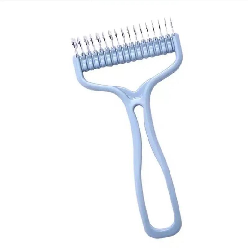 Cat brush Cat Fur Knot Cutter Pets Hair Removal Comb Dog Grooming Shedding Tools Double sided Stainless Brush Pet Products images - 6