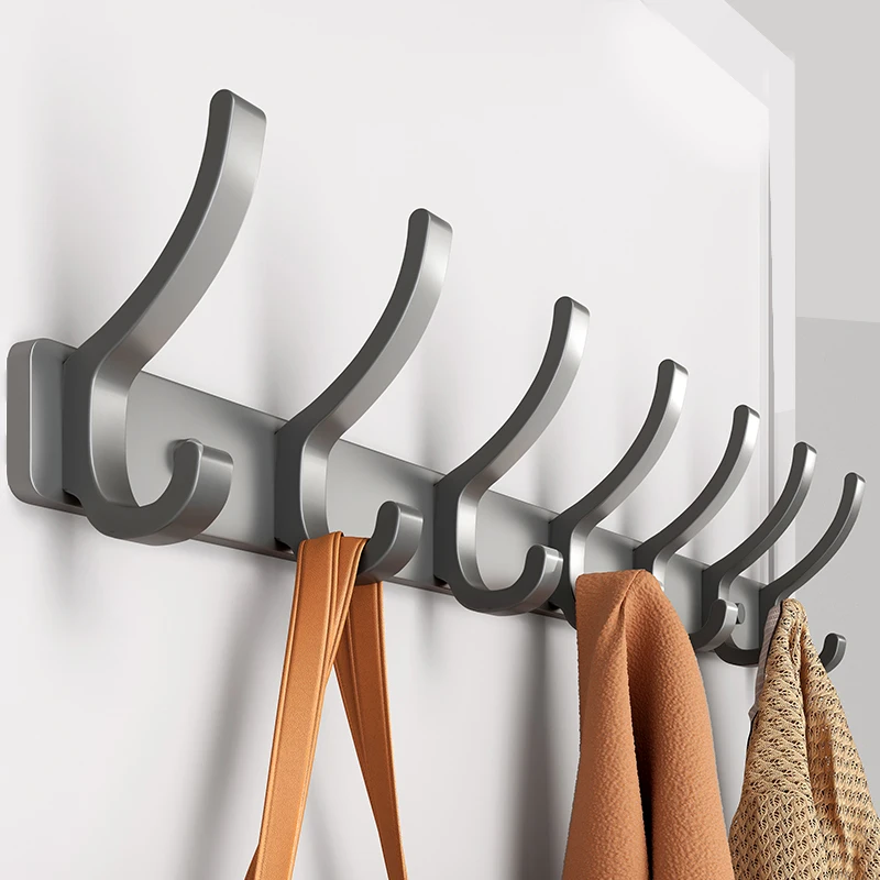 no drill Door Behind Hook Storage Wall Hanging Clothes Hanger Coat Hook Punch-free Hanger Bedroom Organizer Storage Kitchen Acce 1