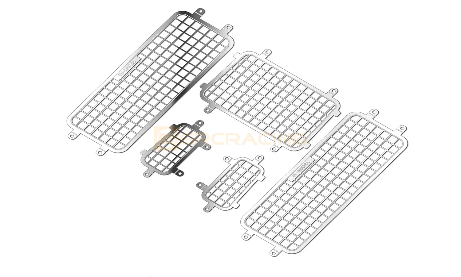Stereoskopisches Fenster-Antikollisionsnetz aus Edelstahl und Metall für Seitenfenster + Heckscheibennetz für 1/18 Traxxas Trx-4m Defender Trx4m – Detail 1