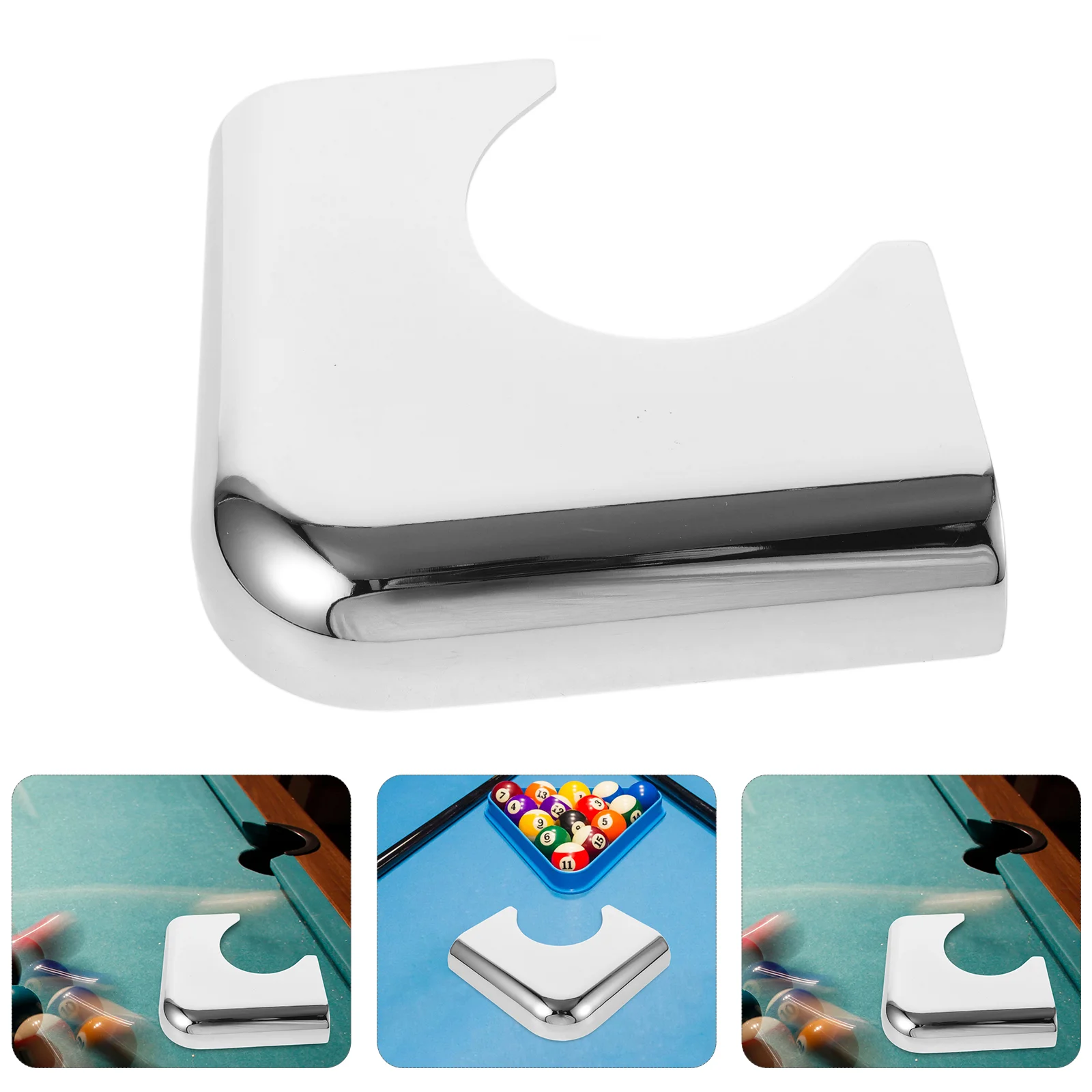 Durable Pool Table Corner Protector Billiard Plate Metal Hardware Accessories Protection Guards For Snooker Balls