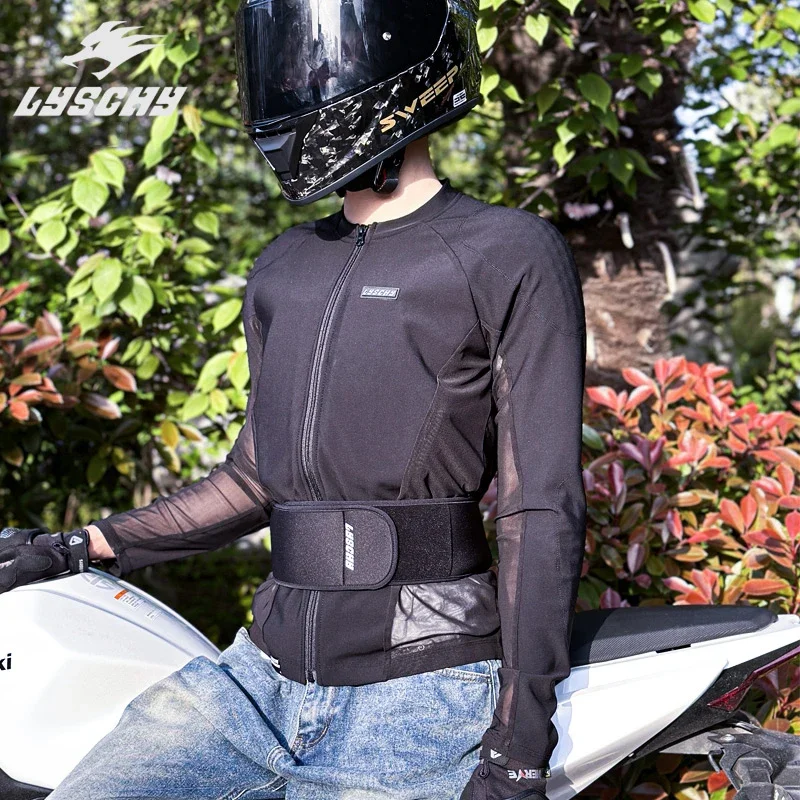 LYSCHY 오토바이 갑옷 재킷 남자 여자 여름 통기성 모토 크로스 바디 갑옷 레이싱 재킷 7Pcs 수호자 기어 모토 의류