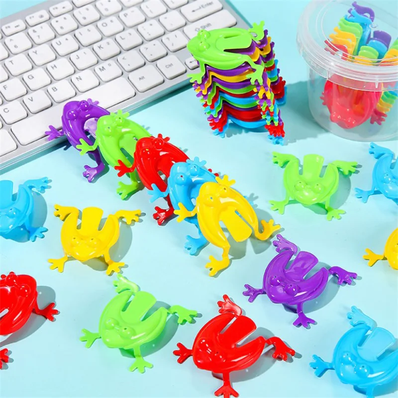 CATOR 20 Ranas Saltarinas De Juguete – Juego De Ranas Saltadoras De Colores Aleatorios, Perfectas Para Regalos De Cumpleaños, Bolsas De Pascua O Premios Infantiles