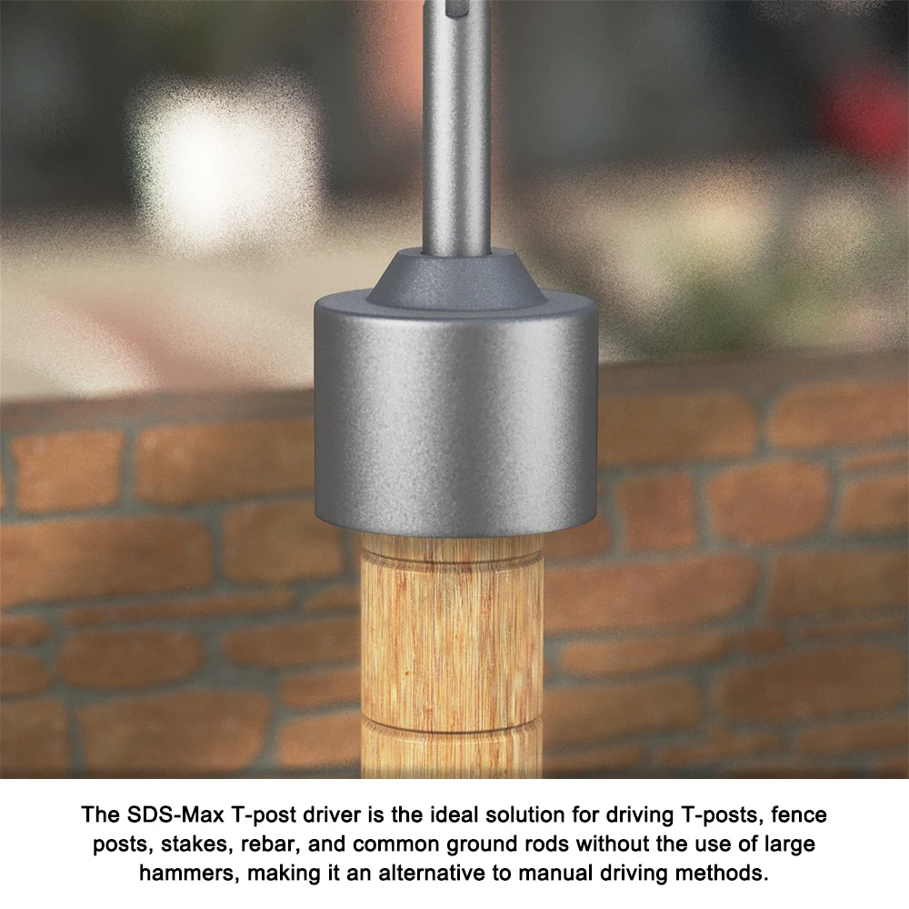 SDS-Max Grondstang Driver 65mm - Heavy Duty Aardingsstang Installatie Tool