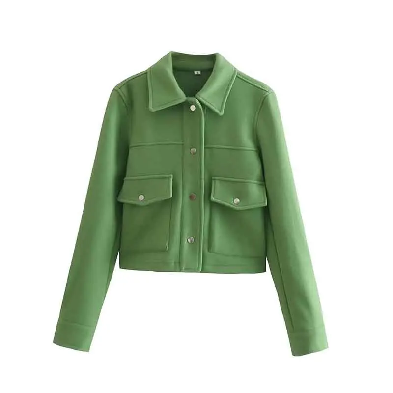 Fashion Jackets for Women 2023 new Coats Female Chic Big Pocket Casual Jacket Coat Ladies Single-breasted Autumn New Outerwear
