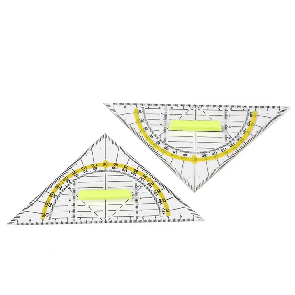 

Easy to Use Ruler High Plastic Ruler Clear Scale Triangular Rulers Precise Lightweight Stationery for Students Office Use