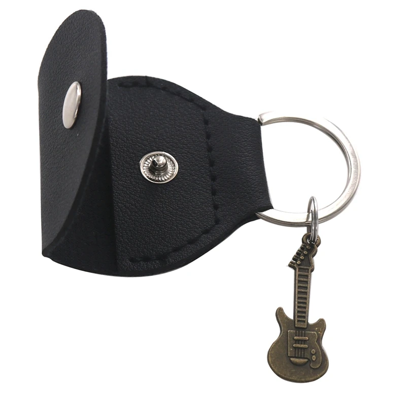 

30PCS Guitar Paddle Bag Paddle Storage Bag With Small Pendant Paddle Box Leather Bag