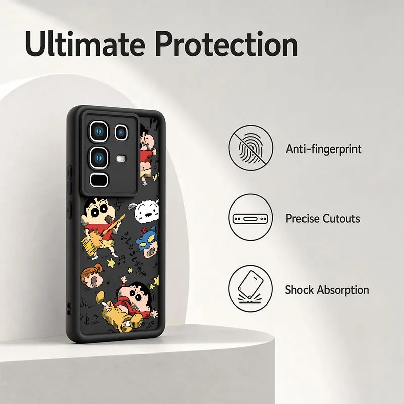 Adorable Shinchan Crayon Design Phone Case