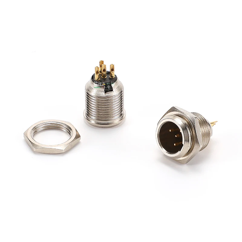 4-poliger Mini-XLR-Stecker für Gehäuse, Panelmontage, kleiner XLR-Buchse, Hüfttasche, Audio-Mikrofon-Anschluss zum Löten von Kabeln – Detail 8