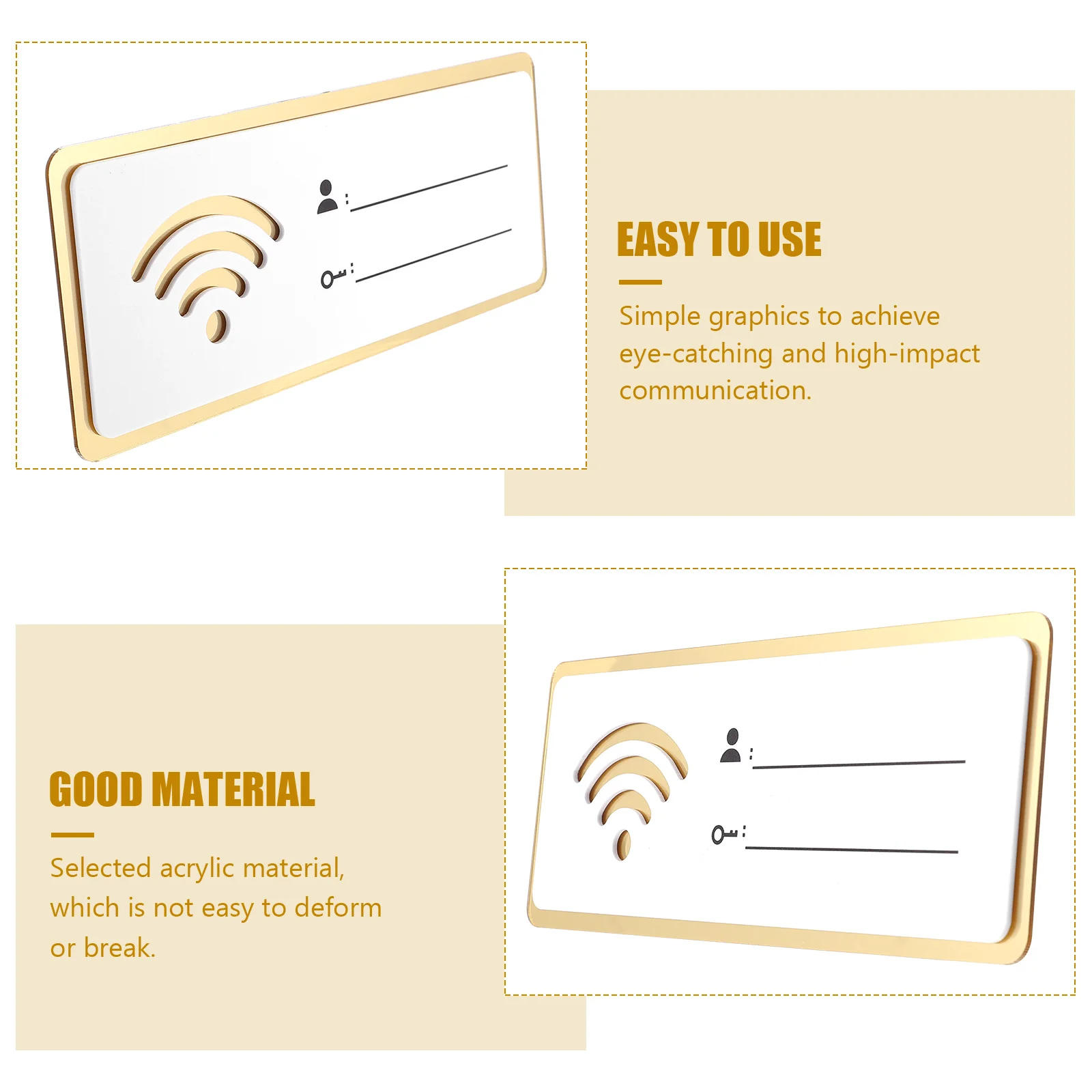 

Logo Logo Logo Wooden Decorationsations Boards Password Wall Plaque Acrylic Wireless Network Hotel Guest Board
