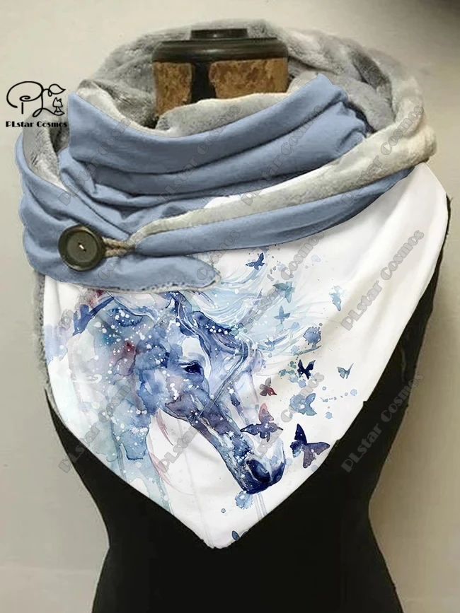 Рисунок 4 - Женская теплая шаль с 3D-принтом