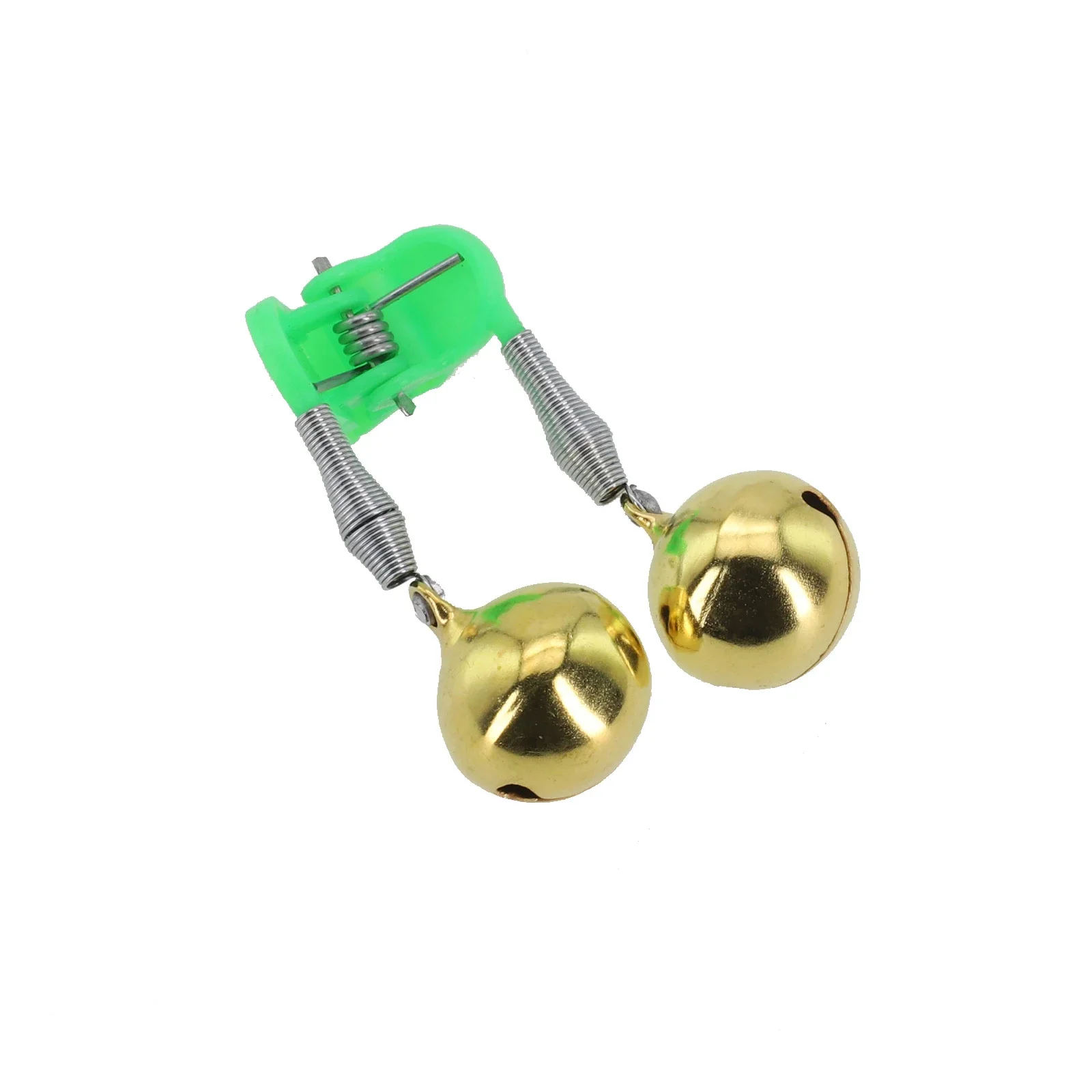 Stainless Steel Screw Rotating Bell, Spring Plastic Clip Fishing Bell Fishing Alarm Double Crisp Sound Ringing Bell Fisherma