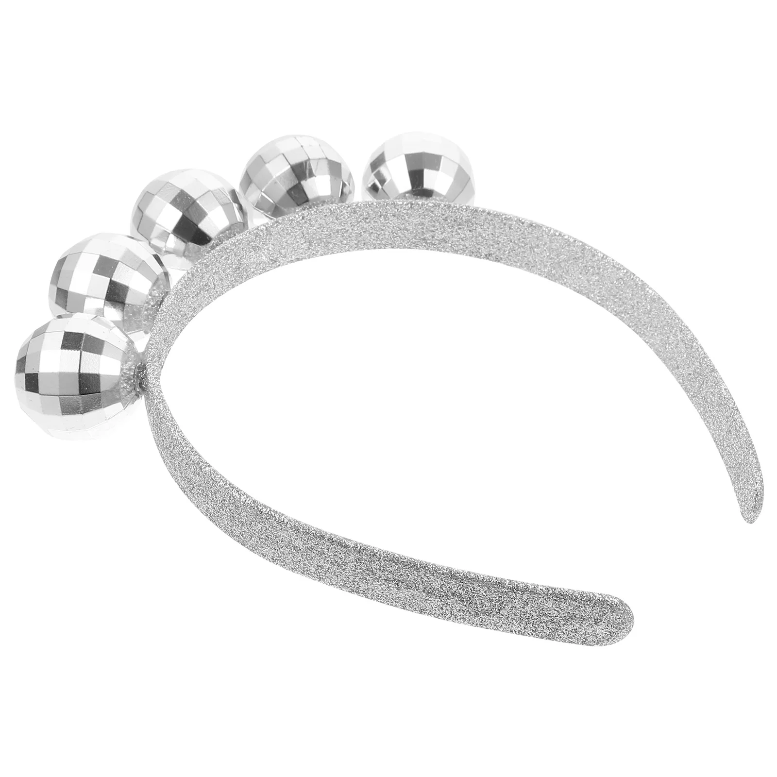 

New Year Headband Festive Hair Accessory for Cosplay Party Decorative Girl Silver Cuffs Ornament Plastic Accessories