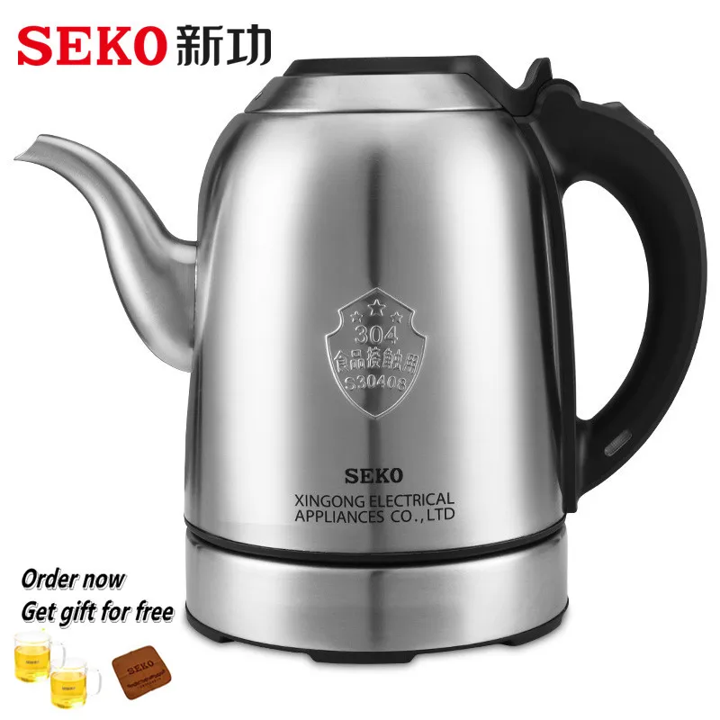 

SEKO S24 S27 304 Stainless steel Electric Kettle model 220V