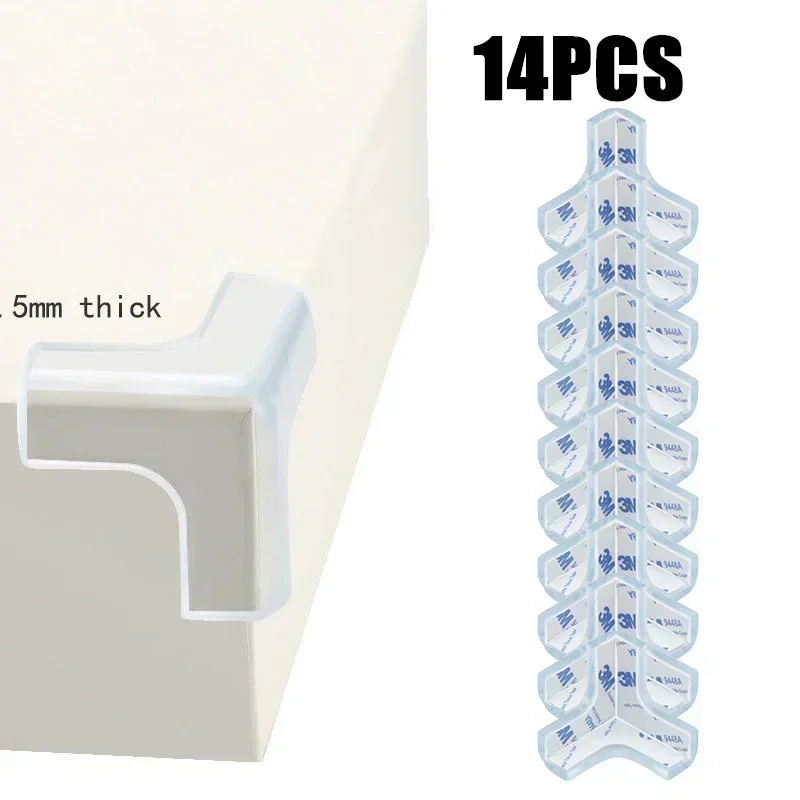 Child Safety Furniture Corner Protectors - Soft Edge Guards for Tables (4/8/10/14 Pieces)