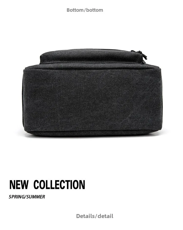 Fashionable Canvas Backpack For Men And Students Casual Style_voghion.com