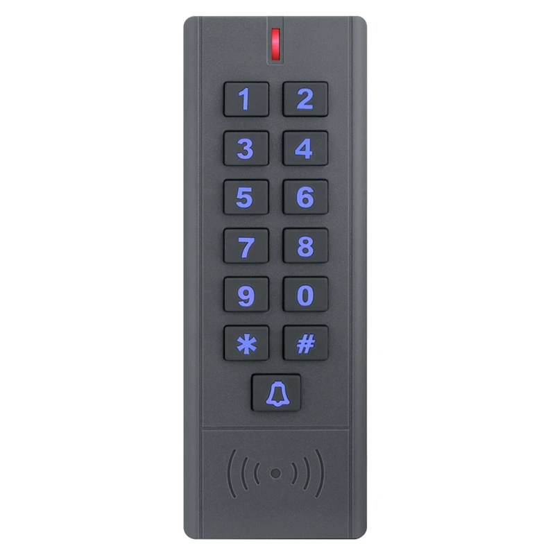 

1 PCS Black DC12V 125Khz RFID Access Control Keypad IP67 Waterproof 1000 User Proximity Entry Door Controler With Wiegand Signal