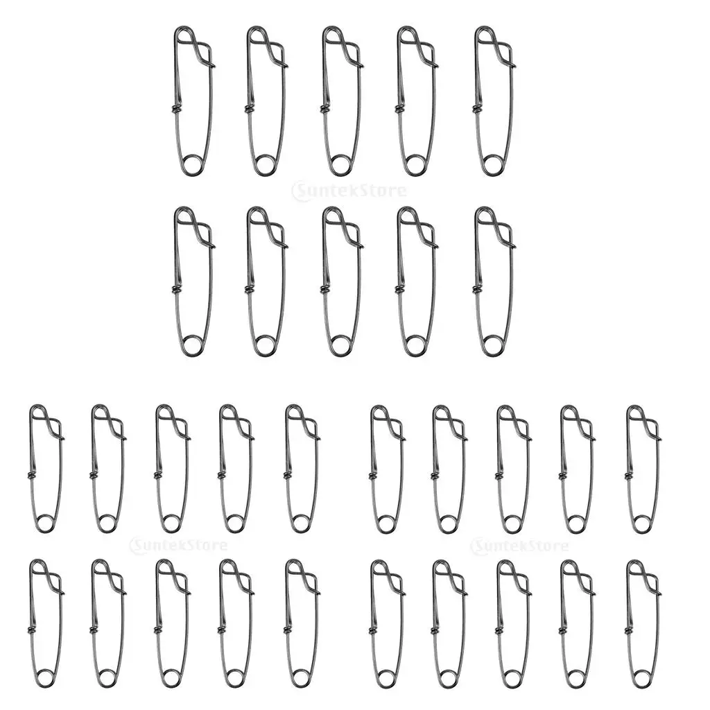 30x Stainless Steel Long Line Longline Clip for Fishing Snapper Tool 60mm and