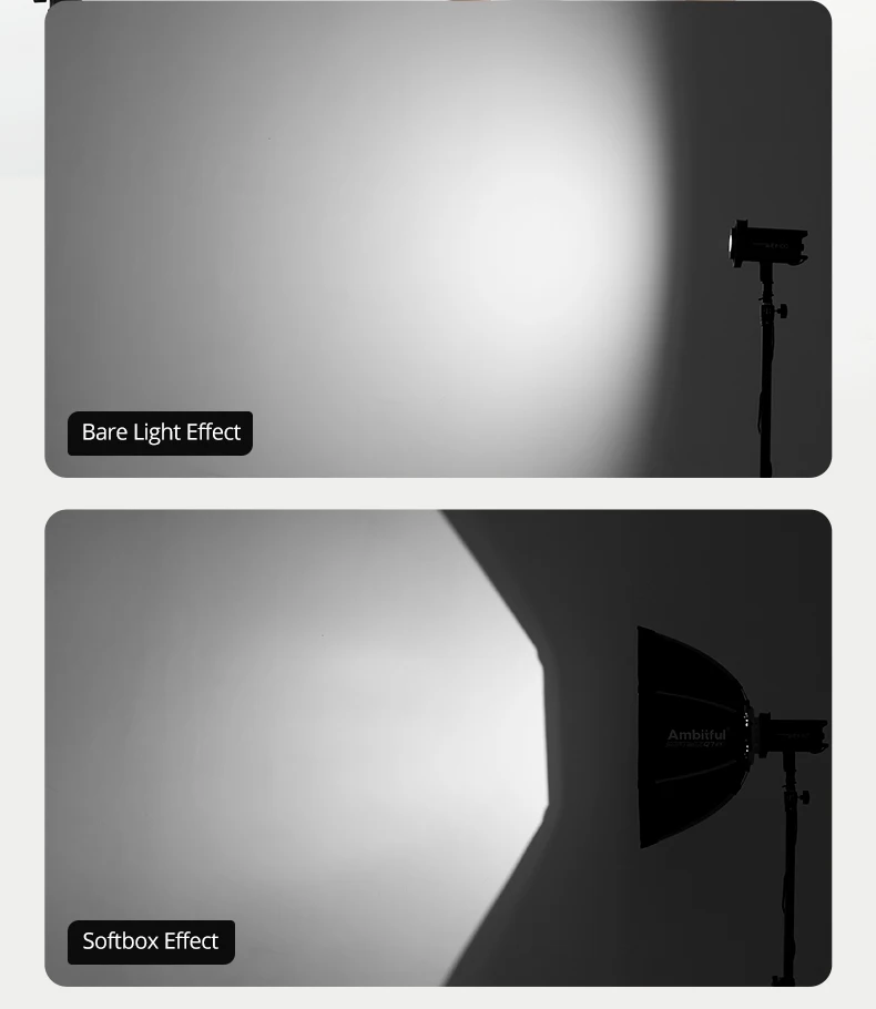 55cm 65cm 90cm 30x120cm Q7 Series Quick Release Octagon/Rectangle Softbox Bowens