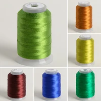 350M/roll Colorful Ice Silk Tassel Line 0.2MM 3-strand Winding Rayon Mercerized DIY Handmade Superfine Durable Sewing Threads 2