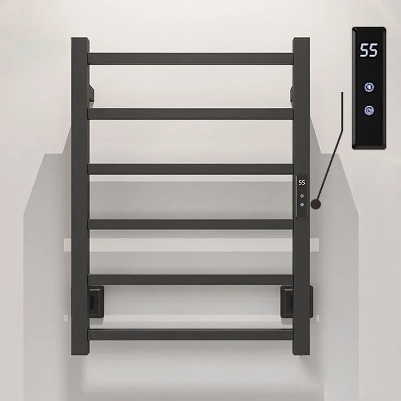 

Black/White Thermostatic Electric Towel Rack 304 Stainless Steel Drying Rack, Bath Rack,60CM*45CM