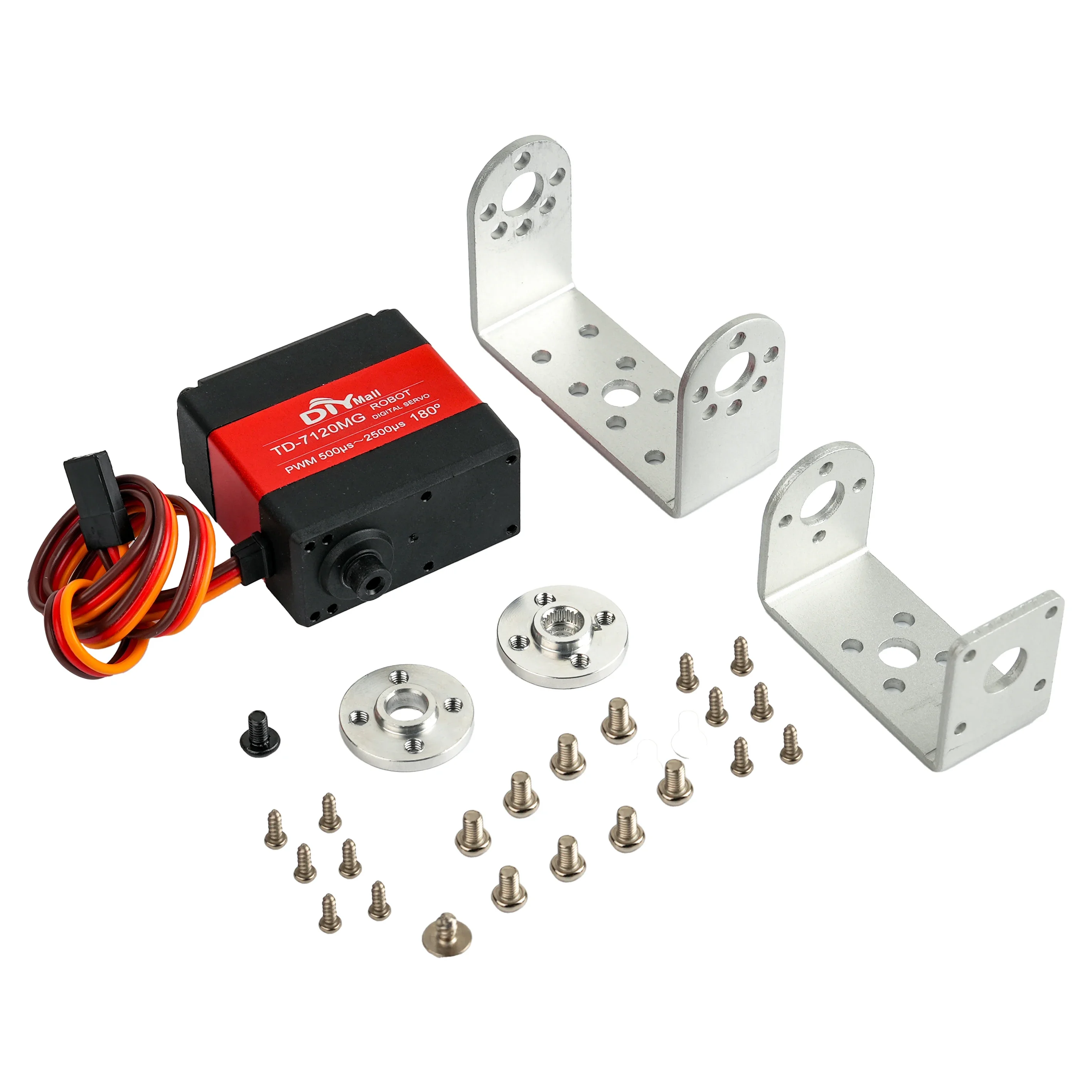 デジタルサーボモーター,ダブルシャフト,金属製ip66取り付けブラケット