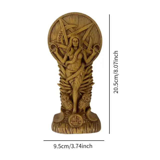 Statue de serpent en résine pour femme, déesse, sorcière, Figurine en résine pour bureau, salon, bureau, décoration de maison, ornement 5