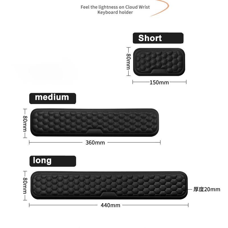 Wrist Rest for Keyboard and Mouse Computer Ergonomic PU Wrist Support Pad Soft Memory Foam Arm Cushion for Desk Palm Hand Office