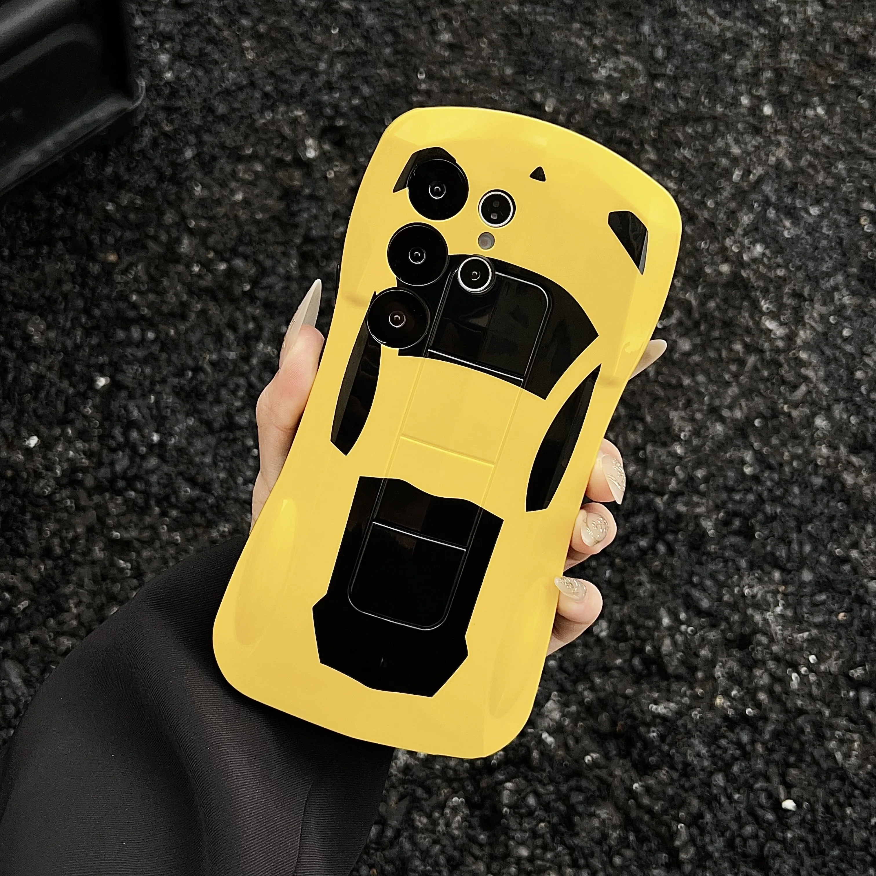 Luxury 3D Sport Car Phone Case - Stylish Supercar Design Cover