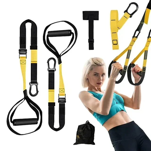 Suspension Training Strap Fitness Strength Power Suspension Trainer Adjustable Yoga Strap Wall Mount Professional Trx Tensioner