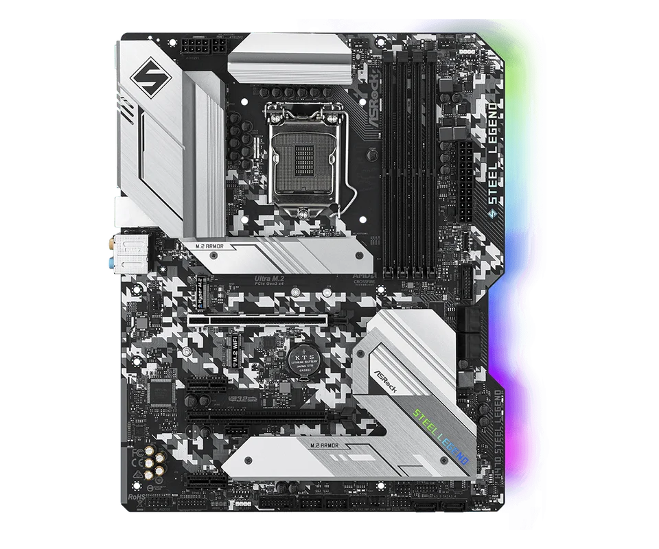 O*E様 Core i5-10400 ASRock H470 Steel Leg ASROCK H470 Steel Legend placa mãe LGA1200 CPU Support i5 10400 i5