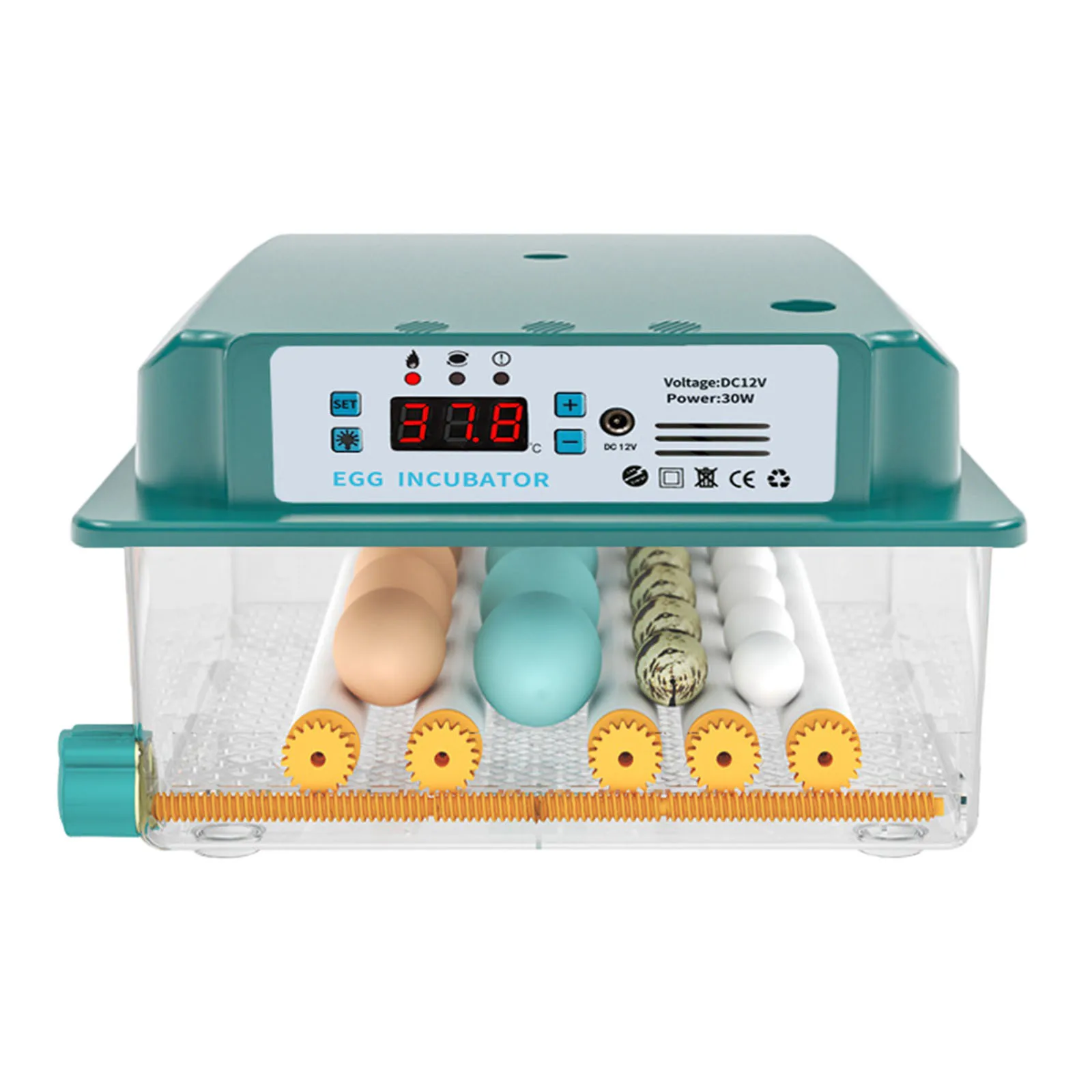 

16 Eggs Incubator for Chicken Goose Bird Quail Automatic Incubation Equipment Hatchery Incubation Tools EU Plug