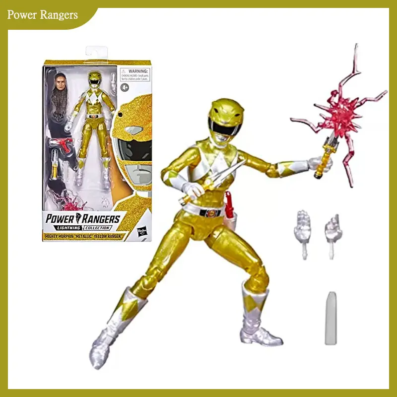 

Power Rangers Yellow Ranger Lightning Collection Mighty Morphin Metallic 6-Inch Action Figure Collectible Model Doll Toy Gift