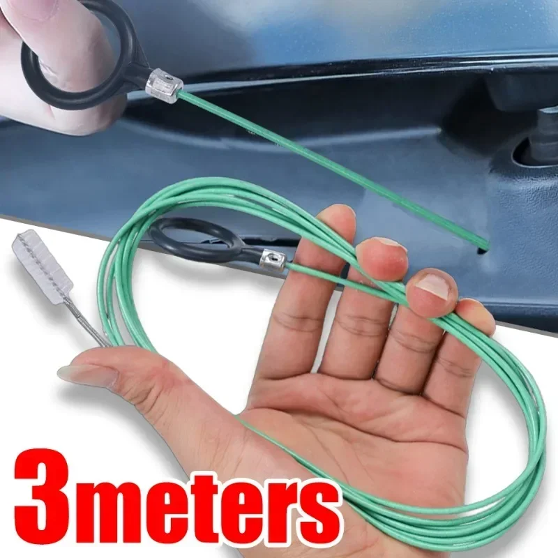 3M Upgraded Car Sunroof Drain Cleaning Tools Brush Pipe Cleaner Thin Unblocker Sunroof Windshield Wiper Drainage Holes amagi 2