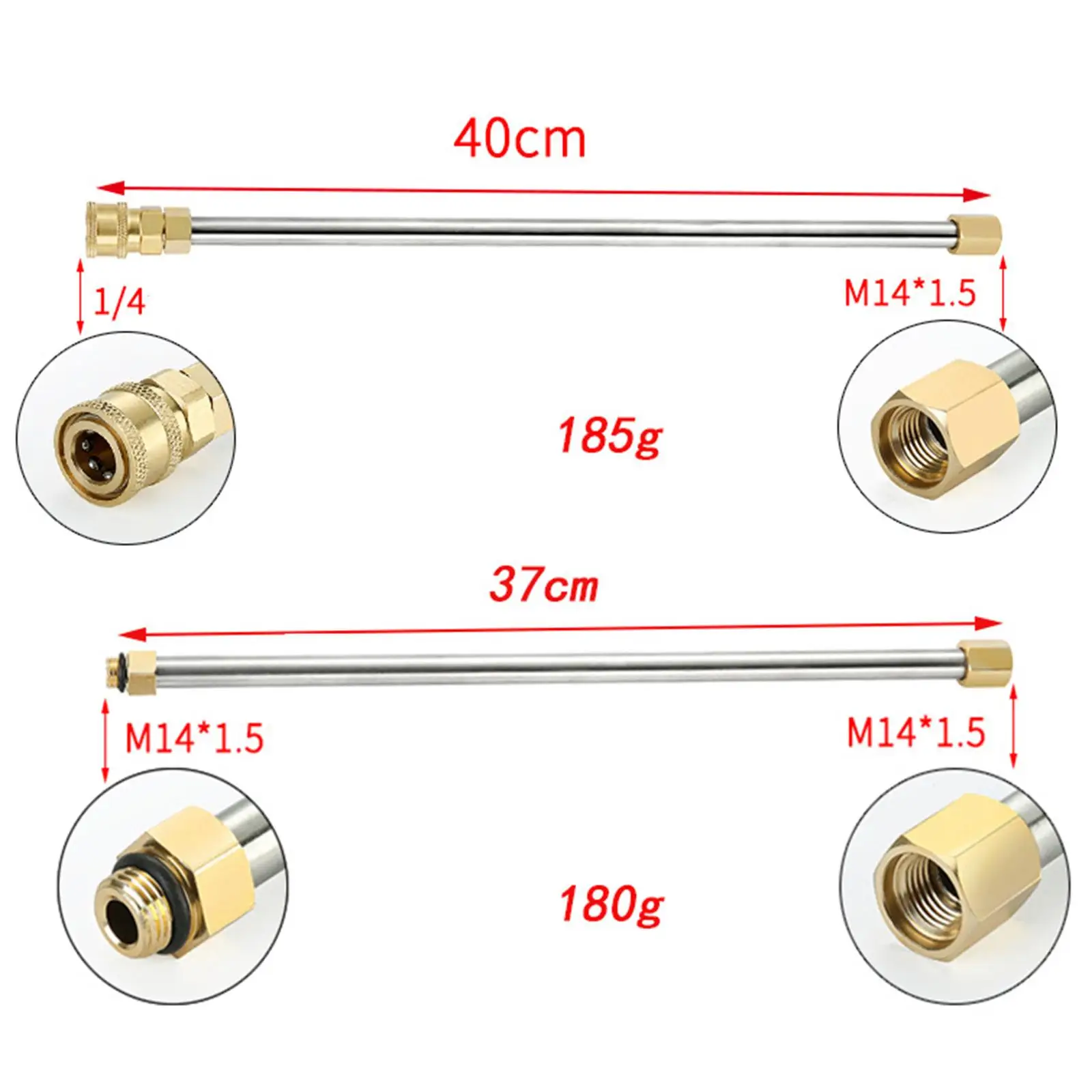 Pressure Washer Extension 10ft Replacement Lance 1/4 Inch quickly