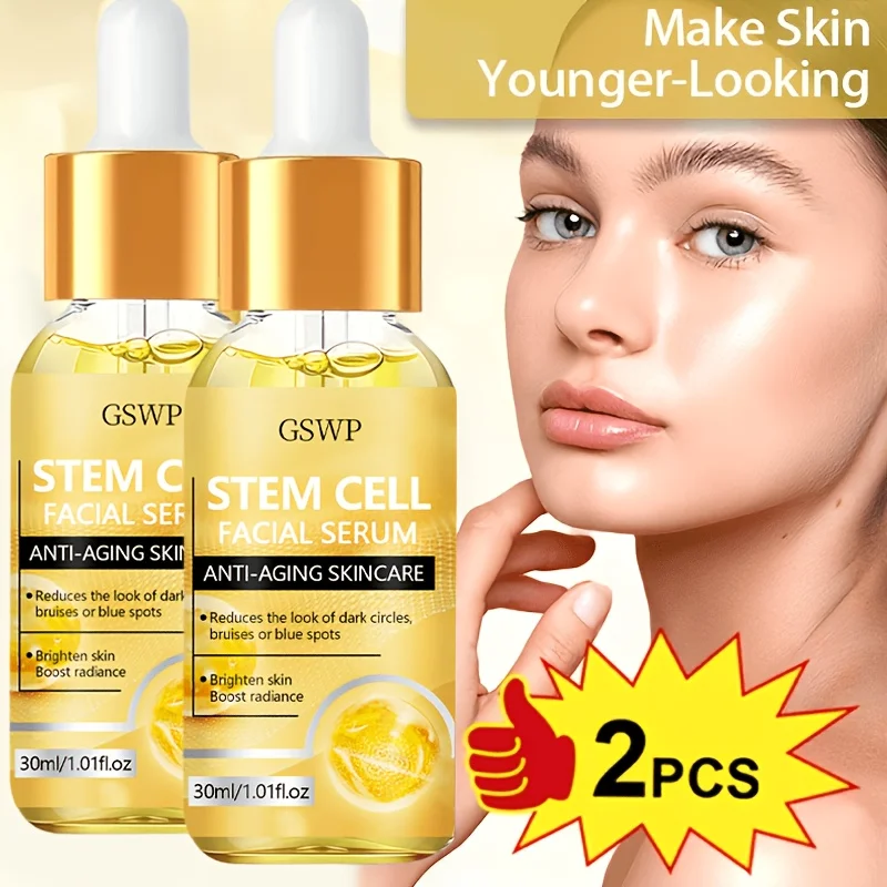 GSWP Stem Cell Facial Moisturising Serum, Containing Glycerine, Hyaluronic Acid and Other Ingredients, Deeply Moisturising. 60ml