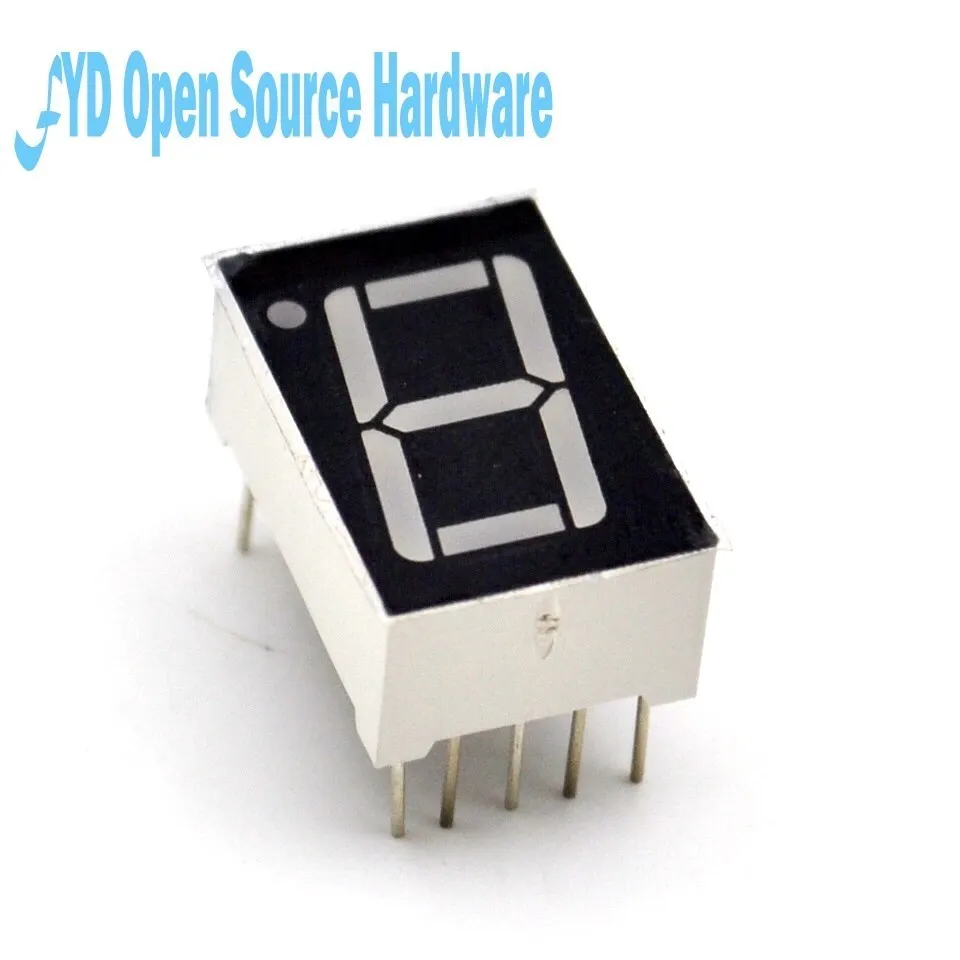 50pcs 1bit Common Cathode Digital Tube 0.56" Red LED Digit 7 Segment for led digital tube display