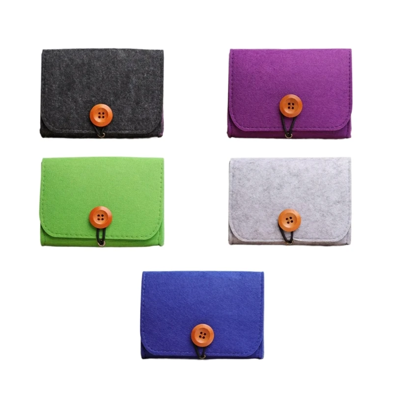 Compact Storage Case Felt Bag for Essential Oil Bottles