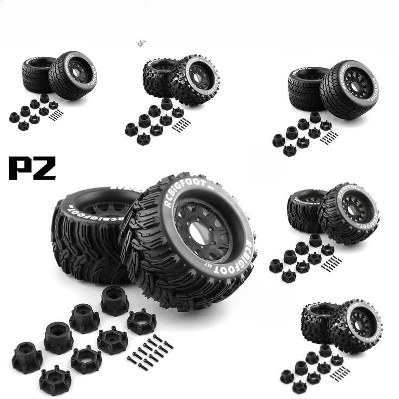 hpi モンスタートラック用タイヤ Amazon.co.jp: 4 個 1/10 RC モンスタートラックホイールと